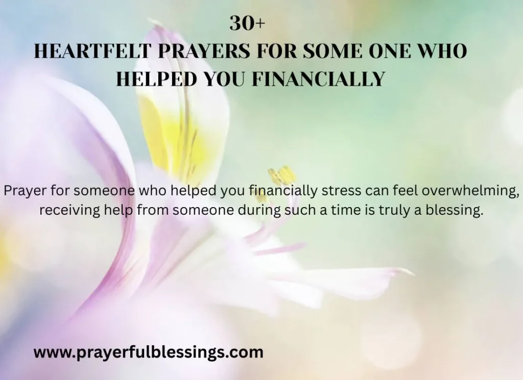 30+ Heartfelt Prayers for Some one Who Helped You Financially