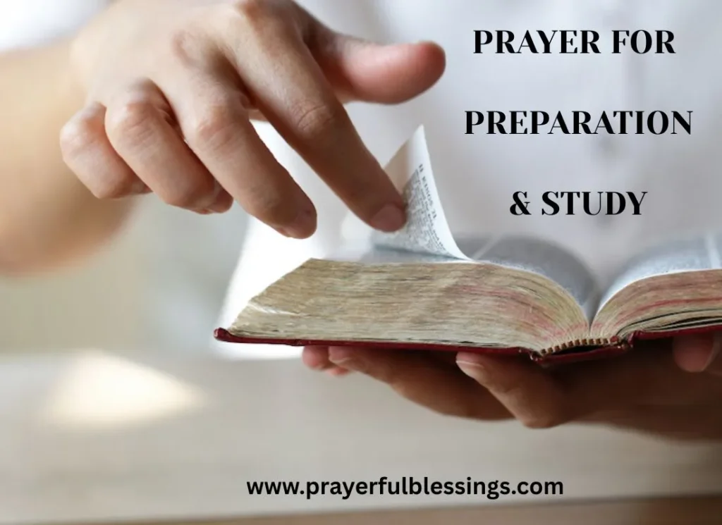 Prayer for Preparation & Study