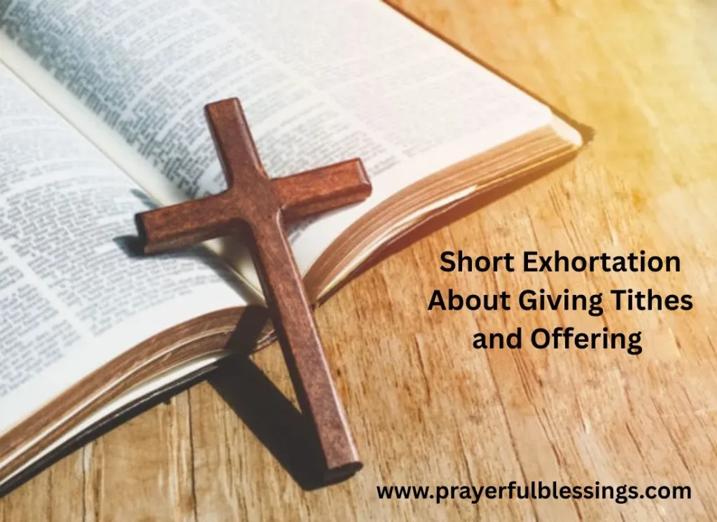 Short Exhortation About Giving Tithes and Offering
