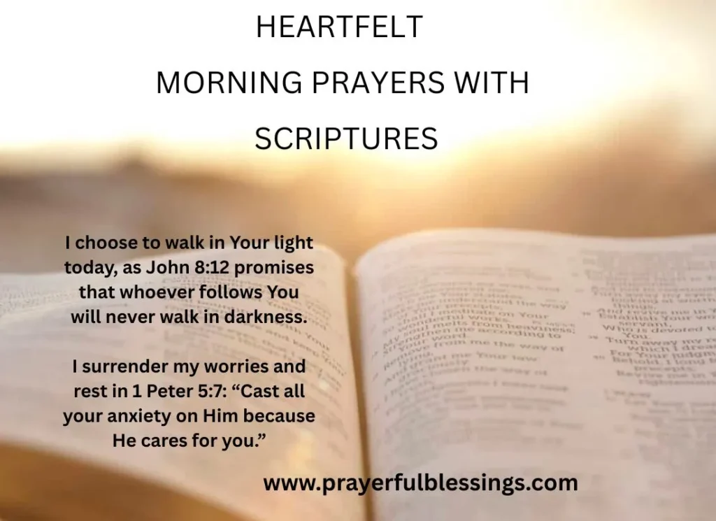 Heartfelt Morning Prayers With Scriptures