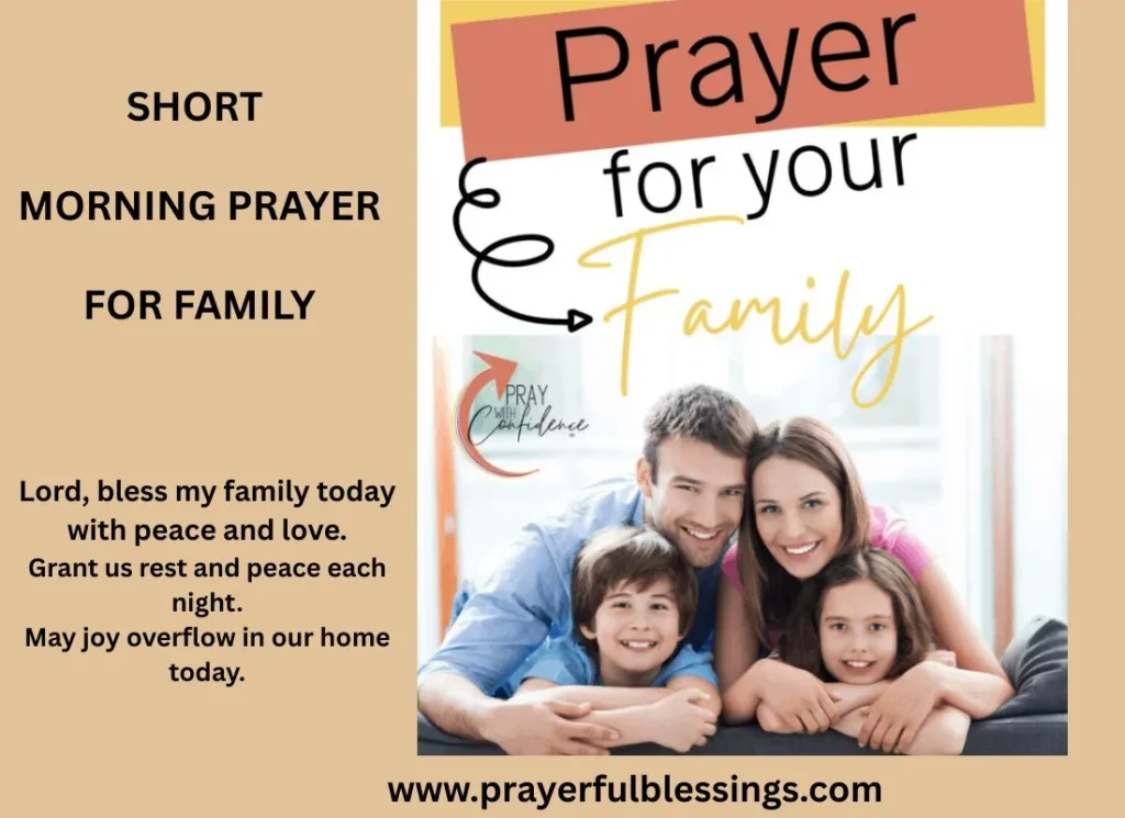 Short Morning Prayer For Family