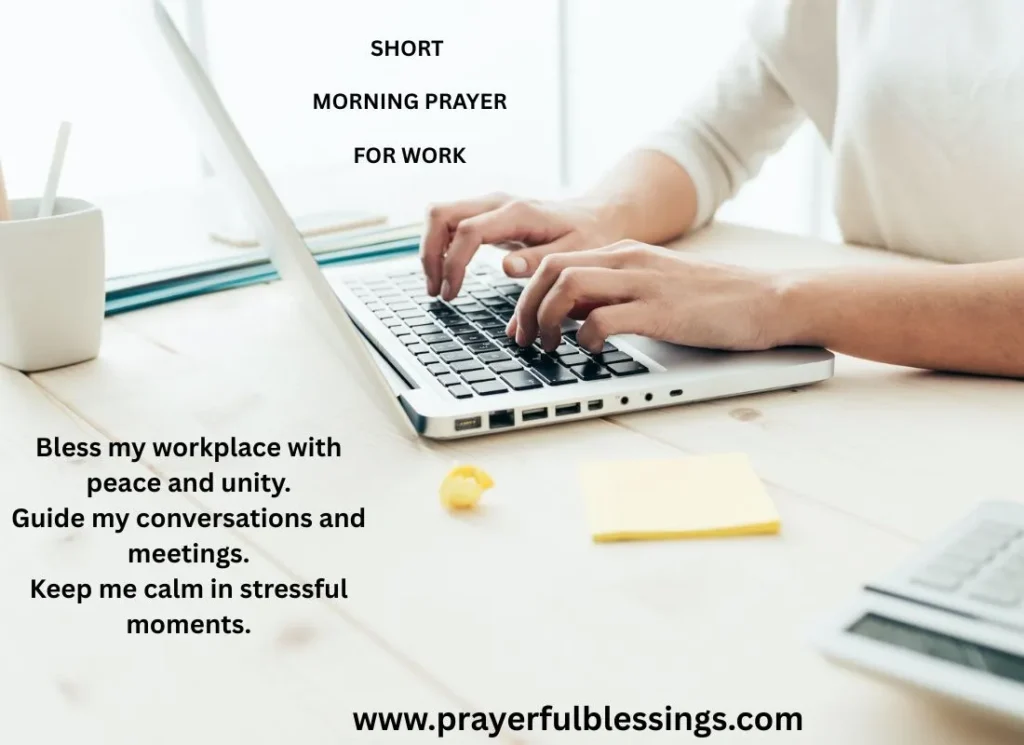 Short Morning Prayer For Work