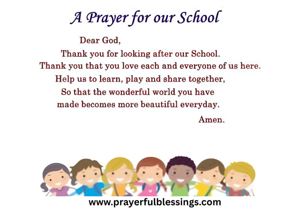 prayers for school