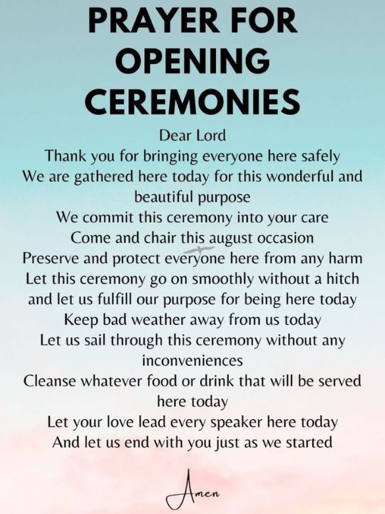 Short Closing Prayer For Meeting