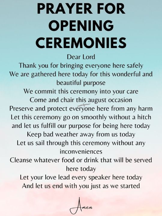 Short Closing Prayer for Work